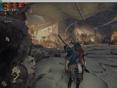 Monster Hunter Wilds rodando em FPS mais alto com um mod que desativa as verificações de DLC. (Fonte da imagem: u/de_Tylmarande no Reddit)