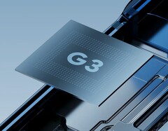 Uma imagem de marketing do SoC Tensor G3 instalado no Pixel 8 e no Pixel 8 Pro. (Fonte: Google)