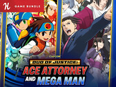 Dupla da Justiça: Ace Attorney e Mega Man Banner do Humble Bundle (Fonte da imagem: Humble Bundle com edições)