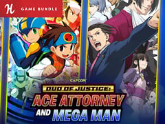 Dupla da Justiça: Ace Attorney e Mega Man Banner do Humble Bundle (Fonte da imagem: Humble Bundle com edições)