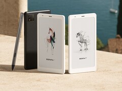 Os novos e-readers compactos da Boox estarão disponíveis com a opção de tela E Ink P&amp;amp;B ou colorida. (Fonte da imagem: Boox)