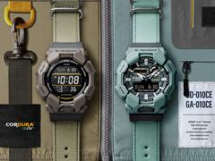 Os relógios G-Shock GA-010CE-2A e GD-010CE-5 da Casio (foto) estão sendo lançados na Europa. (Fonte da imagem: Casio)