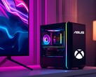 Maquete de um PC compacto para jogos com os logotipos da Asus e do Xbox (Fonte da imagem: Asus, Microsoft Gaming com edições)