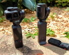 DJI Osmo Pocket 4P ao lado da Insta360 Luna Ultra