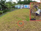 Descoberto por acaso em um parque por um ciclista de montanha: o DJI Mini 5 Pro, que agora deve ser lançado já em agosto. (Fonte da imagem: Mauro Tandoi, editado)