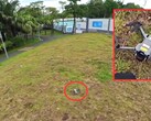 Descoberto por acaso em um parque por um ciclista de montanha: o DJI Mini 5 Pro, que agora deve ser lançado já em agosto. (Fonte da imagem: Mauro Tandoi, editado)