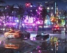 Captura de tela de GTA 6 mostrando a vida noturna de Vice City