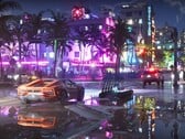 Captura de tela de GTA 6 mostrando a vida noturna de Vice City