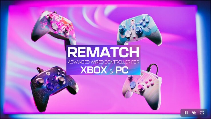 Os novos controles com fio Xbox Rematch Advanced da Turtle Beach (Fonte da imagem: Turtle Beach)
