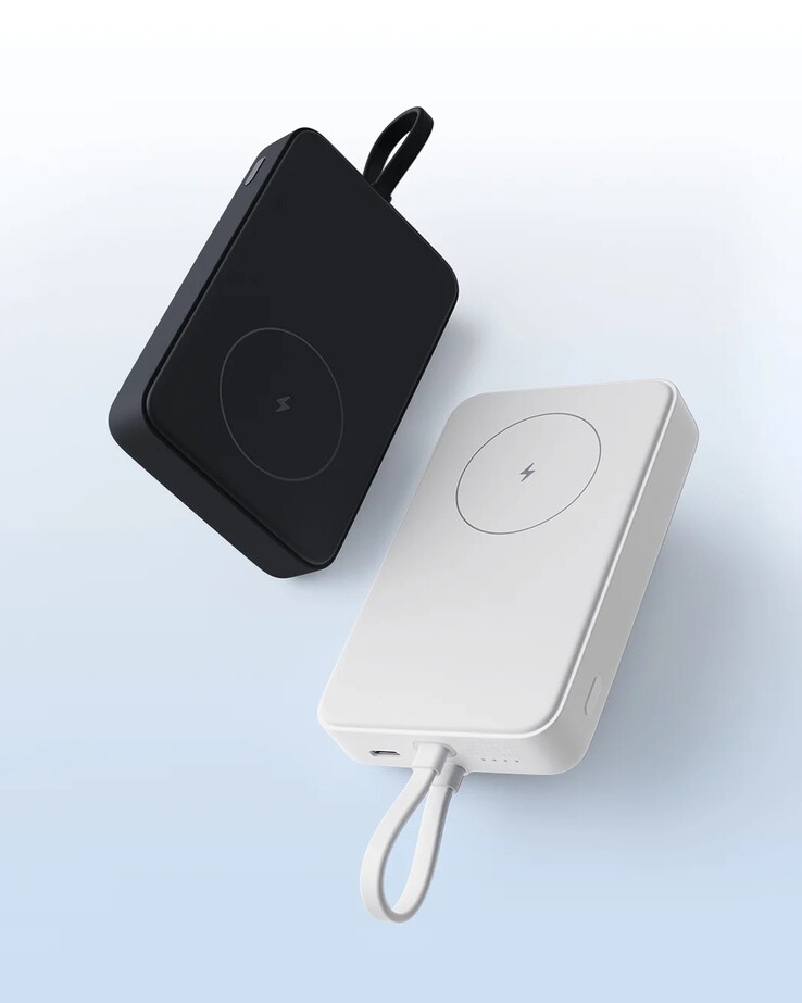 O Xiaomi 33W Magnetic Power Bank 10000 (cabo integrado). (Fonte da imagem: Xiaomi)