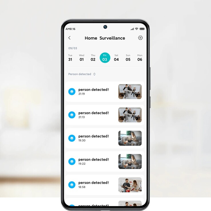 Você pode ver vídeos capturados pela Xiaomi Smart Camera C200 em seu telefone. (Fonte da imagem: Xiaomi)