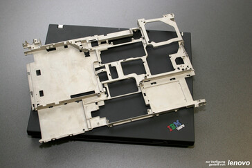 A estrutura dedicada do Lenovo ThinkPad T60.