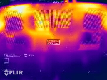 Temperaturas da superfície - teste de estresse (fundo)