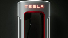 Super Carregador de Dock Mágico vazado com adaptador CCS (imagem: Tesla)