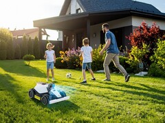 O cortador de grama robótico Mammotion Luba mini AWD LiDAR será lançado em breve. (Fonte da imagem: Mammotion)