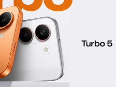 O Redmi Turbo 5 não parece muito diferente do Max. Na foto: uma imagem promocional mostrando partes dos dois celulares. (Fonte da imagem: Xiaomi - editado)