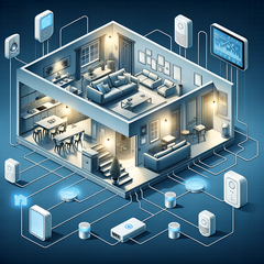 A polícia de Los Angeles está recomendando sistemas de segurança residencial com fio para combater os ladrões organizados que usam bloqueadores de Wi-Fi. (Fonte: Imagem gerada por IA Dall-E 3)