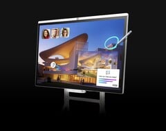 O BenQ CP05 se parece com um típico monitor colaborativo destinado ao uso em escritórios, com tela sensível ao toque e tamanhos de 55 e 75 polegadas