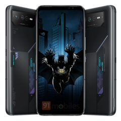 Aqui está nosso primeiro olhar sobre o Asus ROG Phone 6 Batman Edition (imagem via Evan Blass/91mobiles)