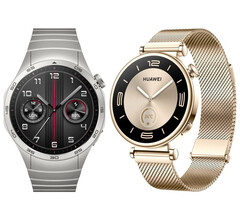O Watch GT 4 em suas versões de 41 mm e 46 mm. (Fonte da imagem: Huawei)