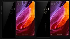 O Xiaomi Mi Mix também vem em uma variante (R) de 18K com jantes de ouro ao redor dos sensores. (Fonte da imagem: Xiaomi)