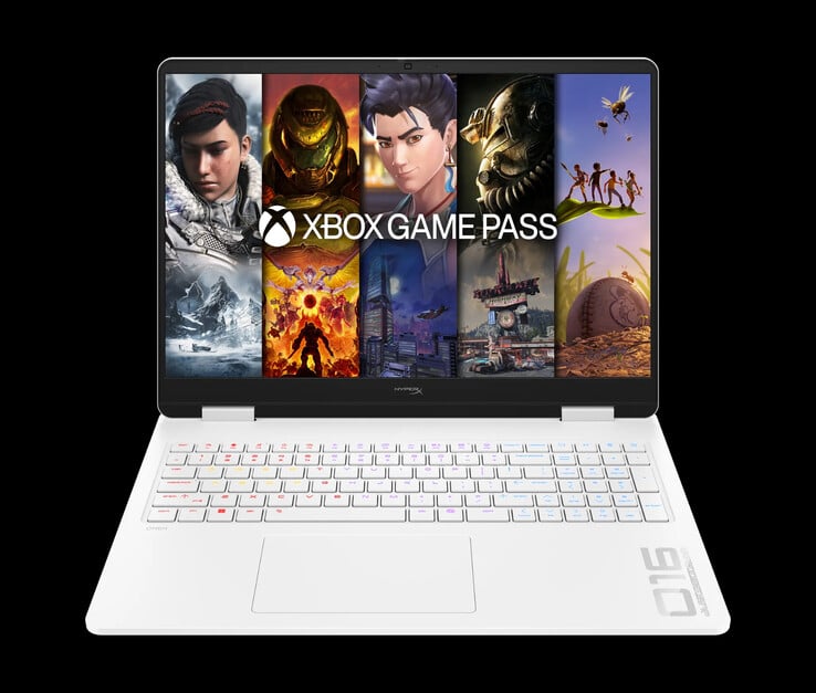 O novo HyperX Omen 16 em seu acabamento Ceramic White.