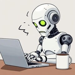 A Inteligência Artificial agora é responsável por pouco mais da metade de todo o conteúdo escrito na Internet. (Fonte da imagem: DeepAI Image Generator)