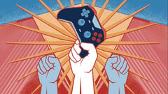 Uma imagem gráfica para a manifestação “Save our Devs”