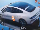 Uma imagem vazada do Xiaomi Car. (Fonte: Car News China)