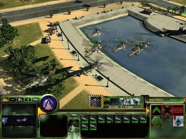 Na imagem: Uma captura de tela do jogo “Act of War”.