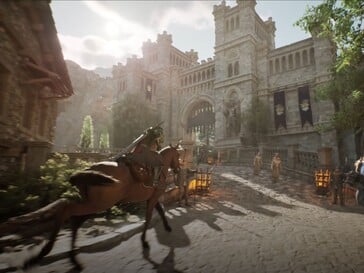 Visualmente, ArcheAge Chronicles tem muito a oferecer. (Na imagem: uma captura de tela do trailer oficial de ArcheAge Chronicles.)