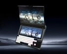 O Krayzor reúne uma enorme tela secundária e um teclado mecânico no chassi de um laptop. (Fonte da imagem: Krayzor)