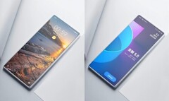 O conceito renderiza o Xiaomi Mi Mix 4 e lhe dá um novo visual. (Fonte da imagem: MyDrivers)