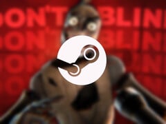 Vigil está atualmente em 3º lugar no gráfico &quot;New &amp;amp; Trending&quot;. Na foto: imagem editada da capa do jogo. (Fonte da imagem: Steam e Zoteling)