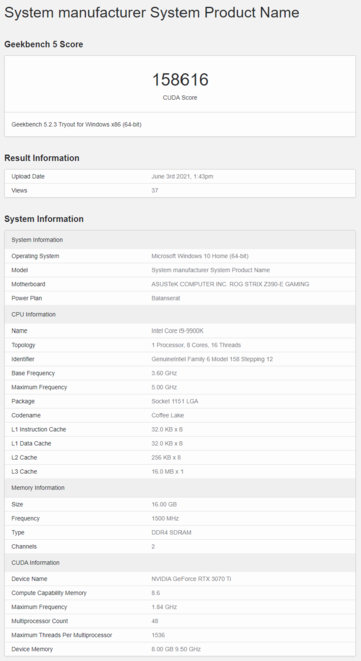 (Fonte de imagem: Geekbench)