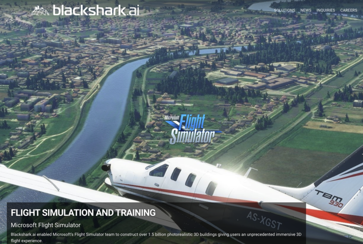 A Blackshark.ai se gaba de que o MS Flight Simulator usa mais de 1,5 bilhão de suas construções de IA generativas. (Fonte: Blackshark.ai)