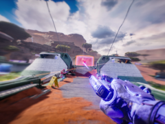 Uma captura de tela do jogo Splitgate 2 (fonte da imagem: SteamDB)