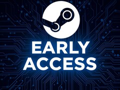 O banner de acesso antecipado do Steam é mostrado (Fonte da imagem: Valve, com edições)
