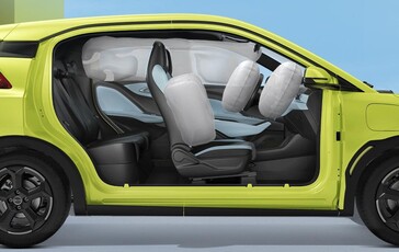 O conjunto de airbags da BYD Seagull