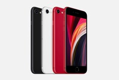 O próximo iPhone SE deverá ser lançado na terça-feira, modelo atual fotografado. (Fonte da imagem: Apple)