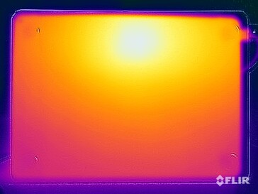 Teste de estresse de temperatura da superfície (parte inferior)