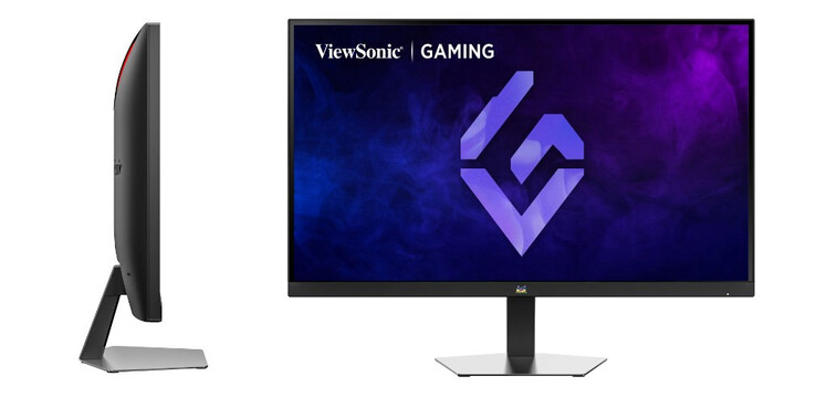 O monitor apresenta uma linguagem de design minimalista.