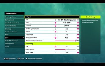 Guia de configurações de vídeo com resolução, upscalers, etc.