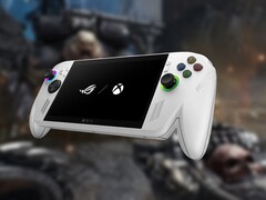 O Asus ROG Xbox Ally e o Xbox Ally X apresentam um design de controle inspirado nos controles do Xbox. (Fonte da imagem: Asus/Xbox, Bethesda, editado)