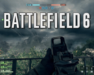 O Beta Aberto do Battlefield 6 começou em 7 de agosto (para jogadores com acesso antecipado). Na foto, o texto/logotipo do Battlefield 6 sobreposto a uma captura de tela do jogo. (Fonte da imagem: Battlefield/Notebookcheck - Editado)