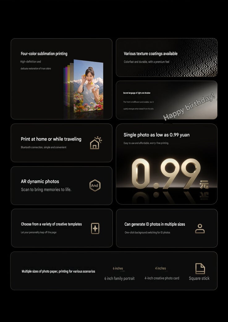 Principais destaques da Impressora Fotográfica de Mesa 2 (tradução automática)