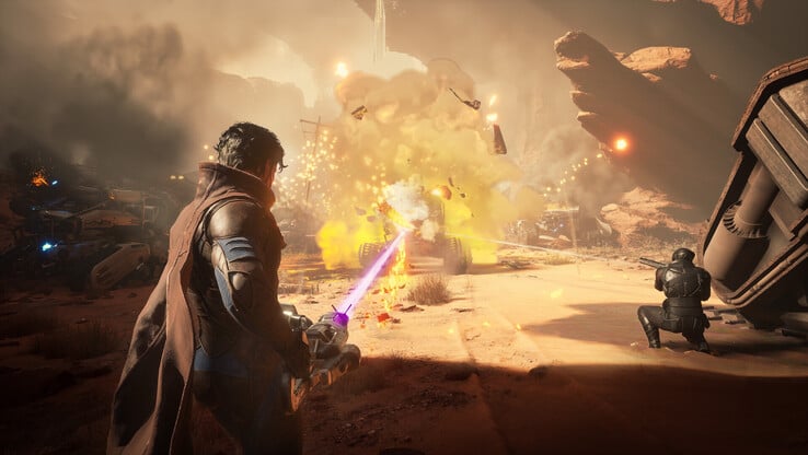 "O PvP em si tem muitos problemas que precisam ser resolvidos. Estamos dando passos... com nossas primeiras mudanças nos Ornitópteros Batedores." - Joel Bylos (Fonte da imagem: Steam)