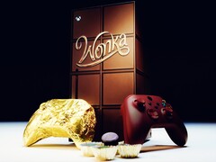 A Microsoft está oferecendo um controle de Xbox de chocolate para acompanhar o novo filme do Wonka. (Imagem: Microsoft)