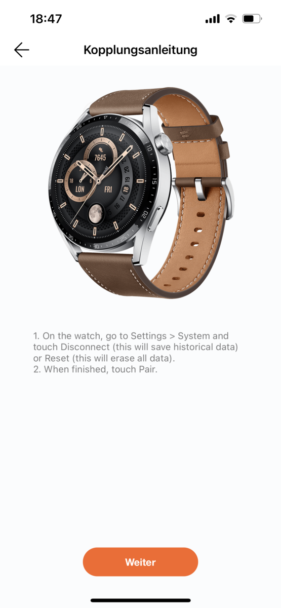 emparelhar huawei watch gt 2 com samsung