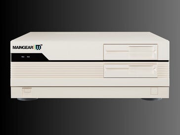 Vista frontal do PC para jogos pré-construído Maingear Retro95 (Fonte da imagem: Maingear PR)